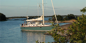 Sailing In Sweden, Tied Up to an Island